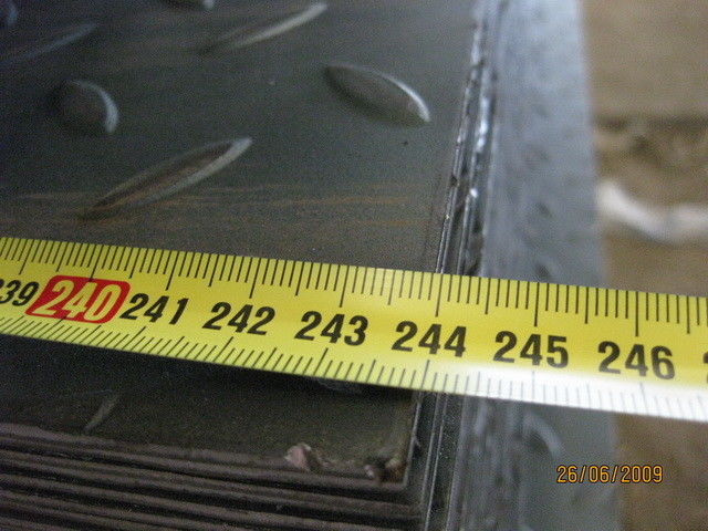 2348mm SPHC / ASTM A36 / SAE 1006 warm gewalste geruite Steel Plate, 1.5-40,0 MM dikte